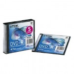 DVD-R диск TDK TDK 16x slim 5шт.