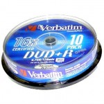 DVD+R диск Verbatim 4.7 16x10cake