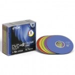 DVD+R диск TDK 16x jew 5 col