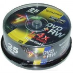 DVD+RW диск Fuji 4.7 4x 25 cake