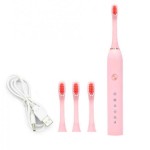 Электрическая зубная щетка SONIC TOOTHBRUSH SC502 Pink