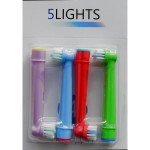 Насадка для электрической зубной щетки 5Lights для Oral-B EB-10A 4 шт 4 цвета